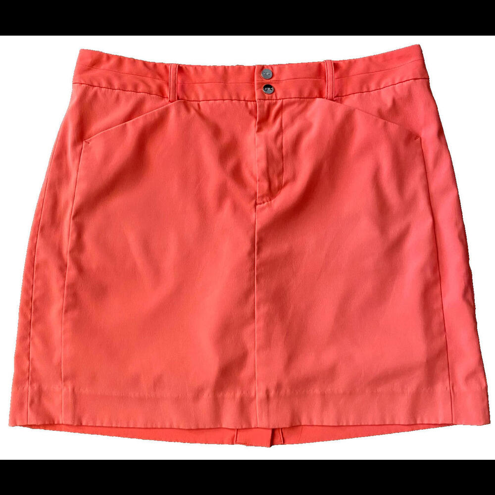 Polo Golf Ralph Lauren Womens Coral Tennis Skort Skirt Shorts 6 Pickleball EUC